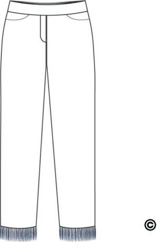 Lulu-B Fringed Trim Denim
