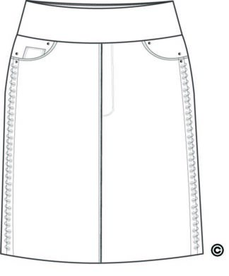 Lulu-B Side Laced Skirt