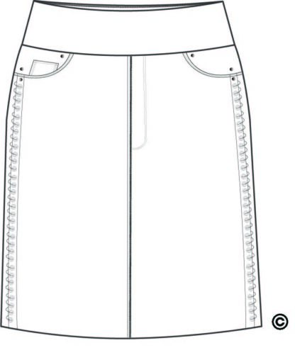 Lulu-B Side Laced Skirt