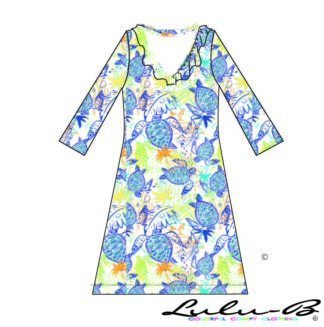 Lulu-B Ruffled Collar Dress (UPF 50)