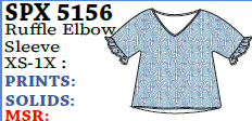Lulu-B Ruffle Elbow Slv