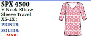 Lulu-B V-Neck Elbow Slv (UPF50)