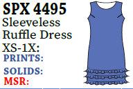 Lulu-B Slv-Less Ruffle Trim Dress