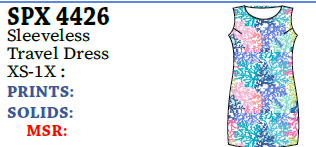 Lulu-B Slv-Less Travel Dress (UPF 50)