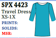 Lulu-B 3/4 Slv Travel Dress