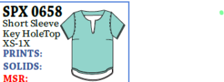 Lulu-B Short Slv. Keyhole Top