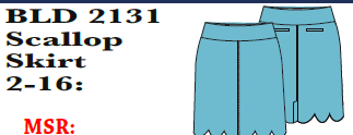 Bangladine Scallop Skirt