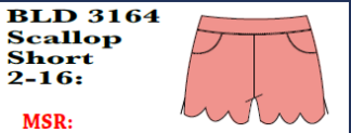 Bangladine Scallop (Beach) Short