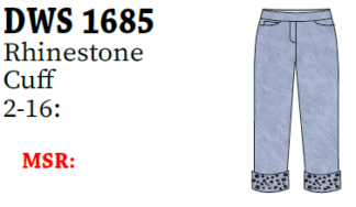 Lulu-B Denim R.Stones Cuff