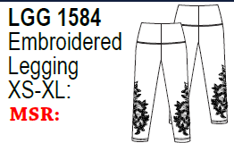 Lulu-B Embroidered Legging