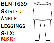 Lulu-B Skirted Ankle Leggings