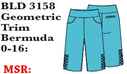 Bangladine Geometric Detail Bermuda