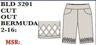 Bangladine Cut Out Bermuda