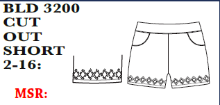 Bangladine Cut Out Short