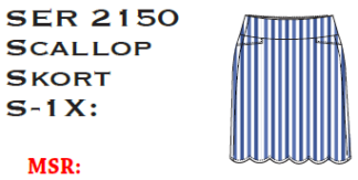 Lulu-B Scallop Skort