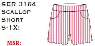 Lulu-B Scallop Short