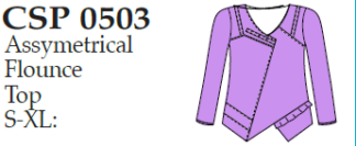 Lulu-B Asymmetrical Flounce Top
