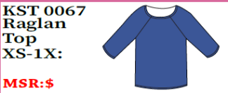 Lulu-B RAGLAN TOP