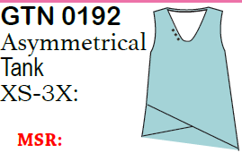 Lulu-B Sleeveless Asym. Top