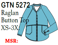 Lulu-B Gauze Raglan Button Top
