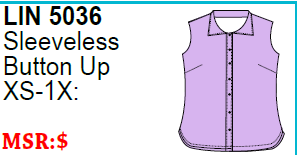 Lulu-B Slv-Less Button Up Top