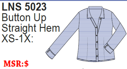 Lulu-B Linen (Micro Stripe) L.Slv Button Down Shirt