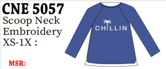 Lulu-B Scoop Neck Embroidery Sweater