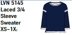 Lulu-B Laced 3/4 Sleeve Sweater