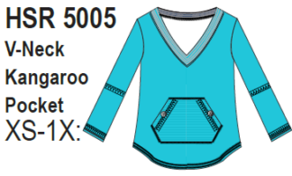 Lulu-B V-Neck Kangaroo PKT