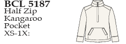 Lulu-B Boucle 1/2 Zip Kangaroo Pkt