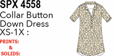 Lulu-B Collar Button Down Dress (UPF 50)