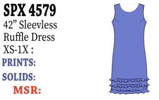 Lulu-B 42" Slv.Less Ruffle Dress
