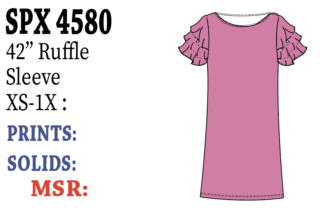 Lulu-B 42" Ruffle S.Slv Dress