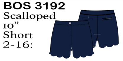 Lulu-B 10" Scallop Short