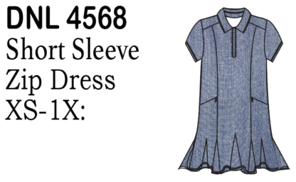 Lulu-B S.Slv Zip Up Dress