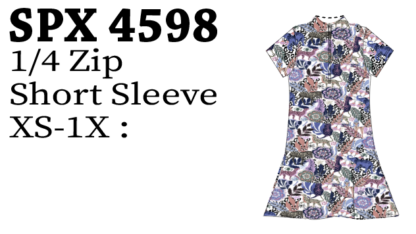 Lulu-B 1/4 Zip S.Slv Dress