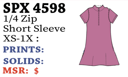 Lulu-B 1/4 Zip S.Slv Dress