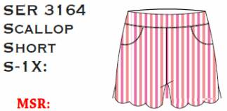 Lulu-B Scallop Short
