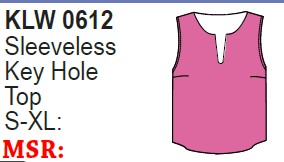 Lulu-B Sleeveless Key Hole Top