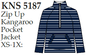 Lulu-B Half Zip Kangaroo Pkt