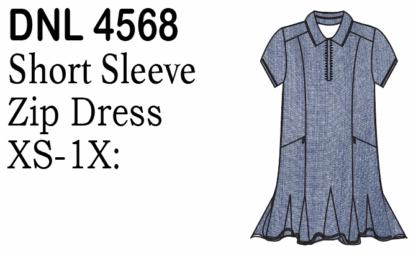 Lulu-B S.Slv Zip Up Dress