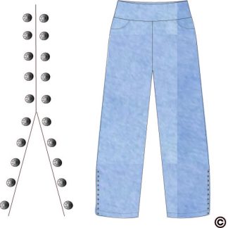 Lulu-B Rhinestone Capri Denim