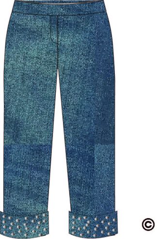 Lulu-B Pearlized Cuff Pant