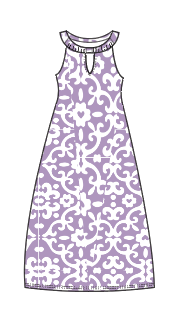 Lulu-B Halter Keyhole Maxi