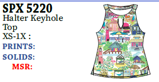 Lulu-B Halter Keyhole (The Cathy Top)