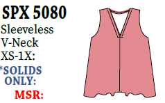 Lulu-B Slv-Less V-Neck Top