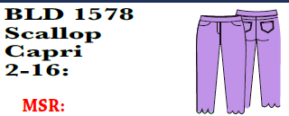 Bangladine Scallop Capri