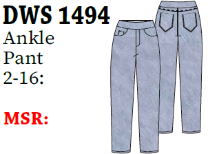 Lulu-B Denim Ankle Pant