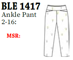 Bangladine 10" Pull-On Ankle Pant