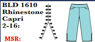 Bangladine Rhinestone Capri